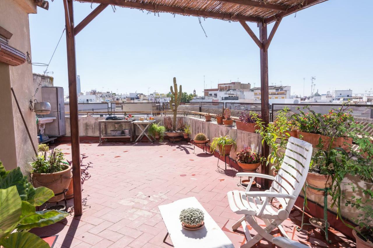 Apartamento Duplex Con Hermosa Terraza Cerca Alameda De Hercules เซบีญา ภายนอก รูปภาพ